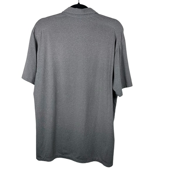 Matte Grey Large Charcoal Gray Short Sleeve Polo Shirt - Picture 2 of 5